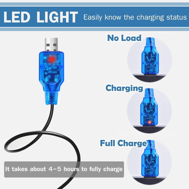Load image into Gallery viewer, 3.7 V 2000 mAh Li-ion Battery for DEERC DE45 DE42 Remote Control Cars with SM-2P Plug