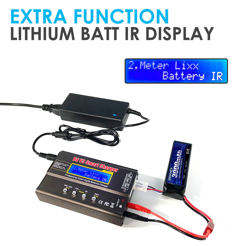 Load image into Gallery viewer, B6 V3 Balance Charger 80W 6A RC Battery Charger for LiPo/Li-ion/LiHv/Life Battery (1-6S) NiMH/NiCd (1-15S)/Pb Batteries Professional RC Hobby Batteries Balance Charger Discharger with AC Power Adapter