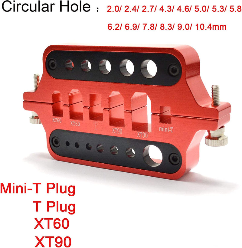 Load image into Gallery viewer, Aluminum Welding Soldering Insulate Station Jig RC Tools for XT60 XT90 Deans T Banana Plug Connector
