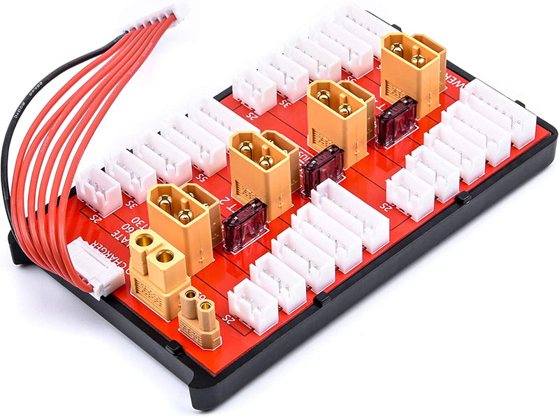 Load image into Gallery viewer, 2 in 1 XT30 XT60 Lipo Battery Parallel Charging Board 2S-6S RC Lipo Battery Charge Plate