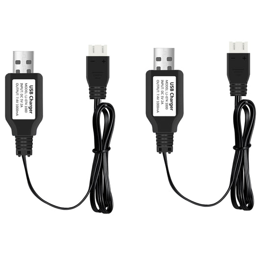 URGENEX 2S 7.4V 1A USB Battery Charger with XH-3P Connector