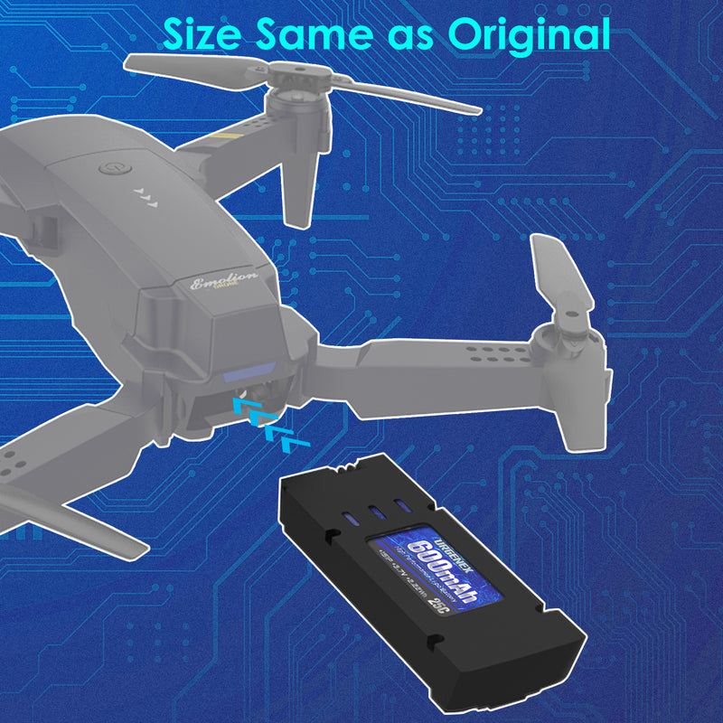 Load image into Gallery viewer, E58 Lipo Battery 3.7V 600mAh for E58 RC Drone