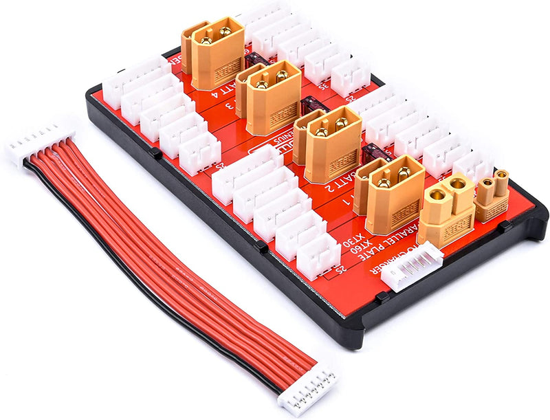 Load image into Gallery viewer, 2 in 1 XT30 XT60 Lipo Battery Parallel Charging Board 2S-6S RC Lipo Battery Charge Plate