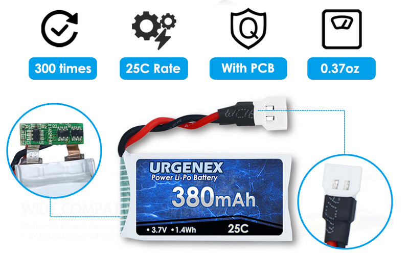 Load image into Gallery viewer, 3.7V 380mAh RC Drone Battery Fit for SYMA RC Drone with Molex Plug