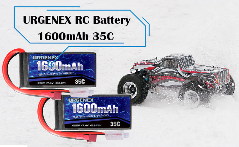 Load image into Gallery viewer, WLtoys RC Battery- 7.4V 1600mAh with Deans T Plug 35C