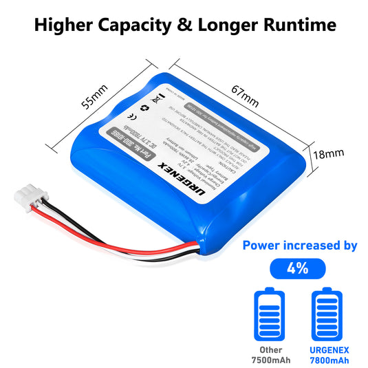7800mAh ADT Replacement Battery for 300-10186 (3.6v / 3.7v / 4.2v) ADT command smart security panel