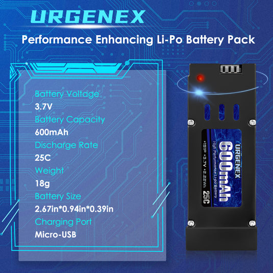 E58 Lipo Battery 3.7V 600mAh for E58 RC Drone