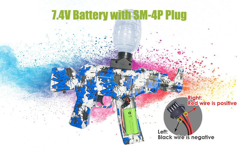 Load image into Gallery viewer, Gel Blaster Battery 7.4V 600mAh Li-ion Battery with SM-4P Connecor