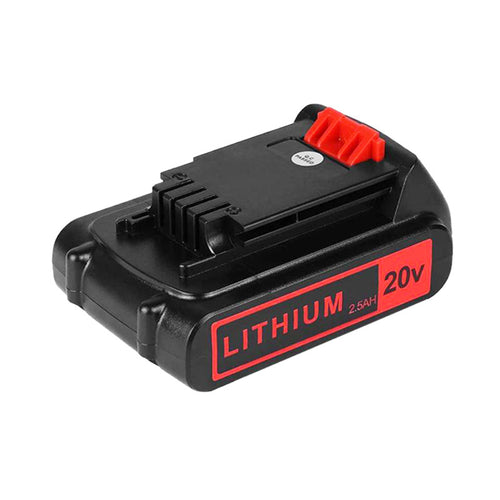 Black and Decker 20v Max 1.5Ah-6.0Ah  Lithium Battery Replacement For LBXR20 LB20 LBX20 LBX4020 Extended Run Time Cordless Power Tools Series，1Pack（Black&Red）