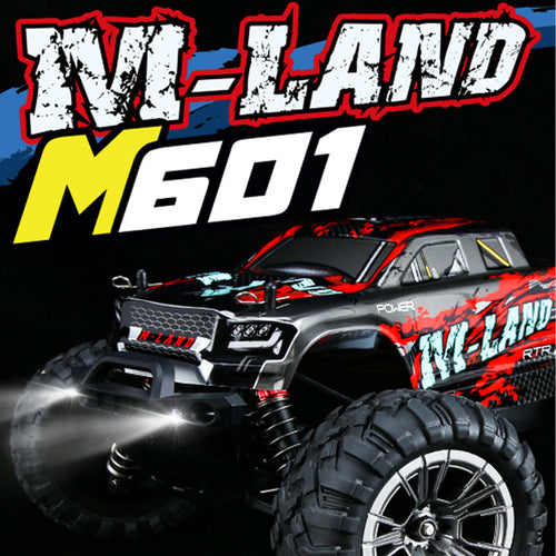 1:16 RC High Speed Truck 4WD USB Charger GT Control System AA Battery ,Splash Proof  390 High Speed Motor 2.4GHZ (Red/Blue)