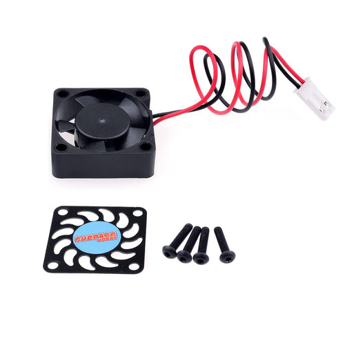 Motor Cooling Fan 21000RPM RC Motor Heatsink High Speed Cooling Fan for RC Car 1/0th Scale Brushless Motor Black
