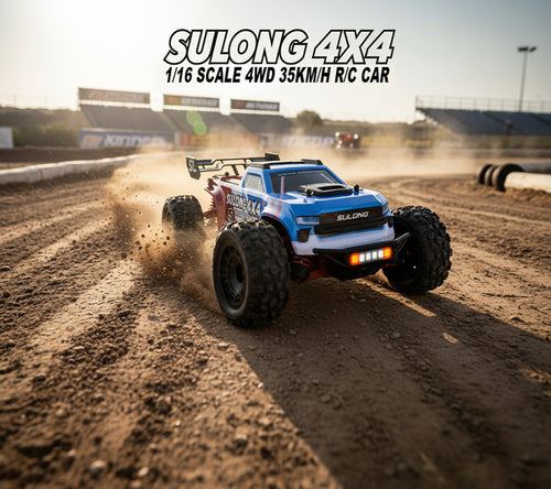 SULONG 1/16 Scale 4WD Hight Speed Remote Control Car With All-Metal Differential Gear, 35KM/H Top Speed, Variable Speed Control & Metal Shock Absorbers