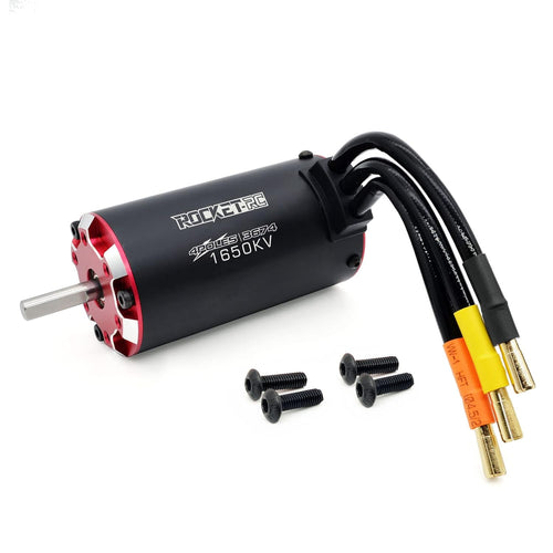 Supersonic Rc Brushless Motor 3674 1650kv, 4 Poles and Built in Temperature Sensor Motor and Sensor Port for 1/10 RC Car Vehicle