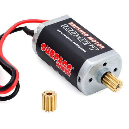 180 Brushed 87T Motor with Copper Pinion for TRX4M 1/18 RC Crawler Upgrade