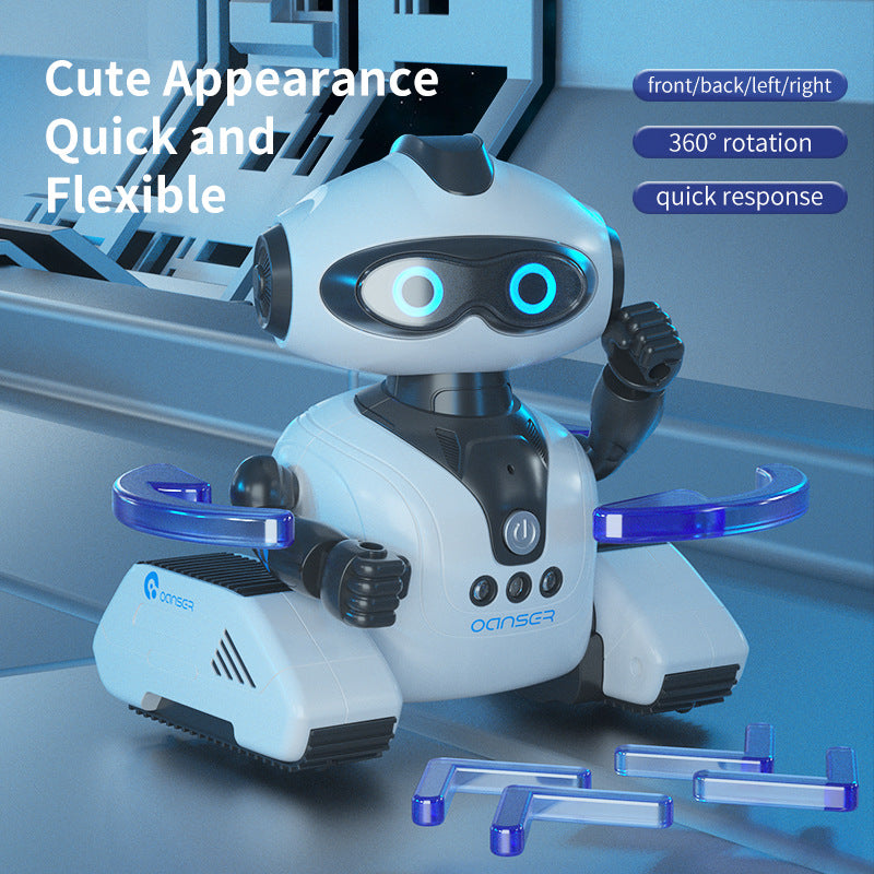 Load image into Gallery viewer, Intelligent Interactive Robot Toy for Kids - Remote Control Robot with Gesture Sensing, Smart Programming, Touch Interaction, Voice Recording &amp; Music, Flexible 360° Movement STEM Toy

