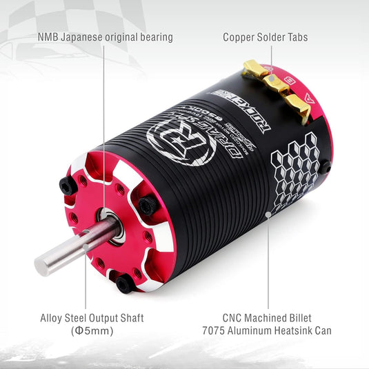 550 Drag Sensored Motor 4-Pole Brushless Motor No Prep Drag Motors (6500KV)