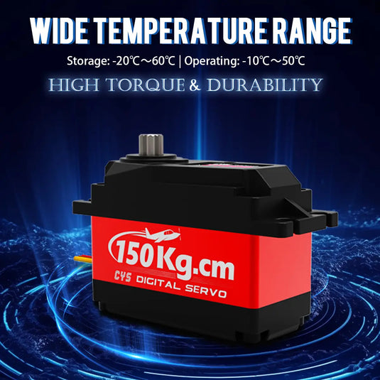 BLS1500 High Voltage 150kg Large Torque Brushless Servo for Rc Car Industrial Servo 9-12v Digital Servo，1 Pack（Direct Factory Sale）