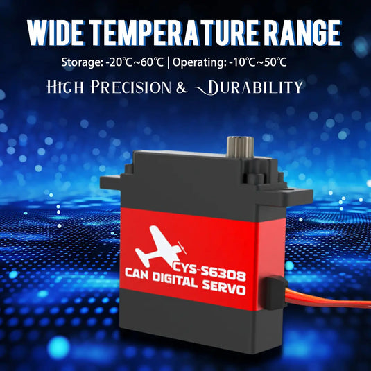 S6308 9kg·cm Coreless Digital Servo | Full Metal Case, CAN Bus, Waterproof for Drones, 1 Pack（Direct Factory Sale）