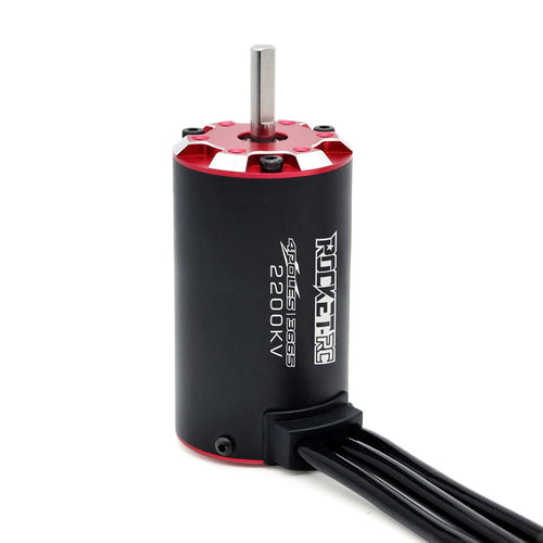 RC Brushless Supersonic Motor 3665 2200kv, 4 Poles and Built in Temperature Sensor Motor and Sensor Port for 1/10 RC Car Vehicle