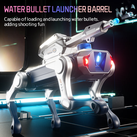 JJRC Smart RC Robot Dog, APP Controlled Programmable Robotic Mecha Toy with Water Bullet Launcher or Mechanical Arm, STEM Programming Gift for Kid