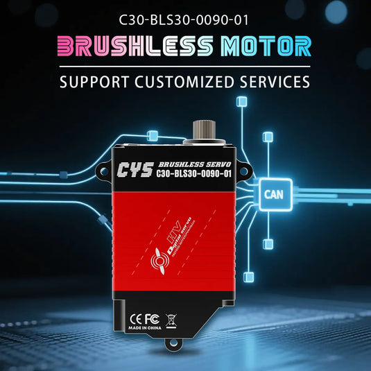 C20-BLS30-0090-01  Brushless Digital Servo, 25kg·cm High Torque CAN Bus Waterproof for Industrial Drones, 1 Pack（Direct Factory Sale）