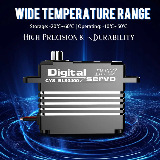 BLS0400 Brushless RC Servo with Steel Rotor, 50kg·cm High Torque for RC Boat & Car,1 Pack（Direct Factory Sale）