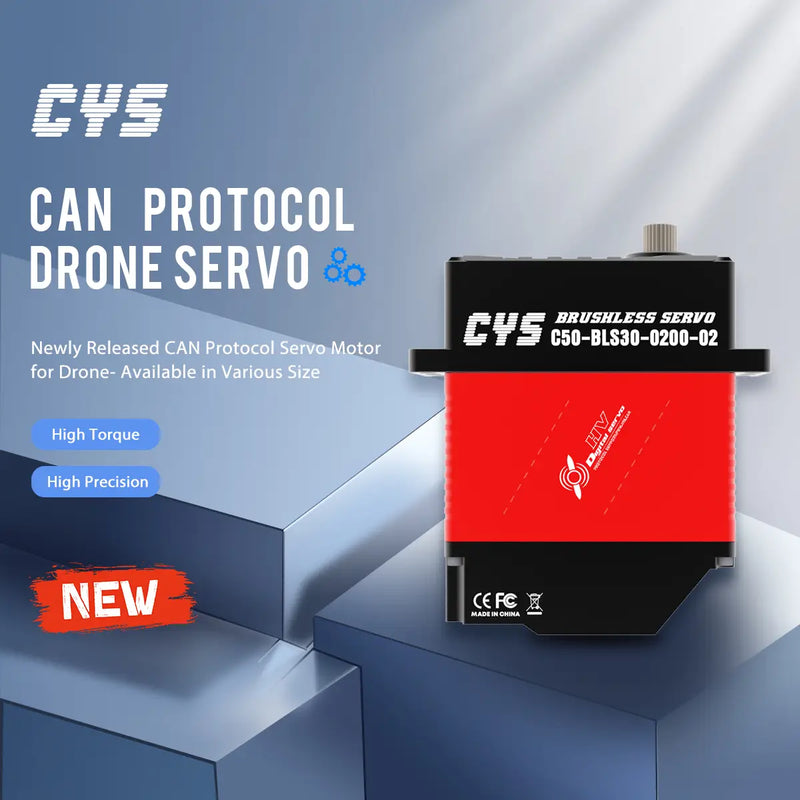 Load image into Gallery viewer, C50-BLS30-0200 Brushless Digital Servo, 200kg·cm High Torque Metal Gear for RC &amp; Drone, 1 Pack（Direct Factory Sale）
