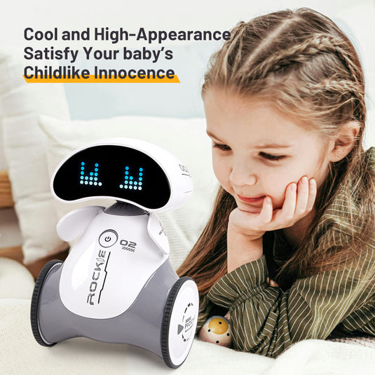 JJRC Smart Rocky Intellegent Robot , Remote Control Programmable Robotic  Toy with Interactive Bionic Actions, Music & Storytelling, STEM Educational Gift for Boys Girls