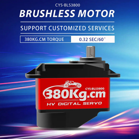 BLS3800 Industrial Brushless Digital Servo with Full Metal Case, 380kg·cm Torque,1 Pack（Direct Factory Sale）