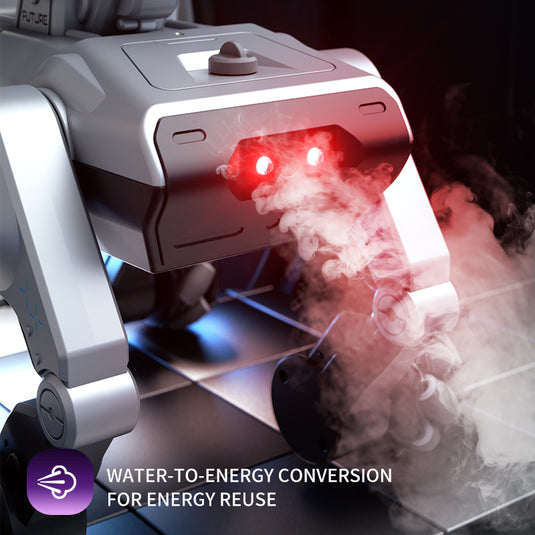 JJRC 8WD RC Robot Dog Toy, Programmable Mecha Dog with Remote Control, Touch Interaction, LED Lights & Music for Kids