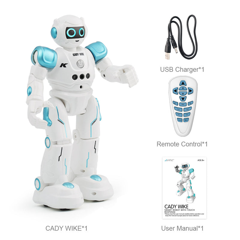 Load image into Gallery viewer, JJRC CADY WIKE Smart RC Robot for Kids, Gesture Sensing &amp; Touch Control Remote Control Toy Robot with Patrol Movement, Singing &amp; Dancing, Gift for Kid
