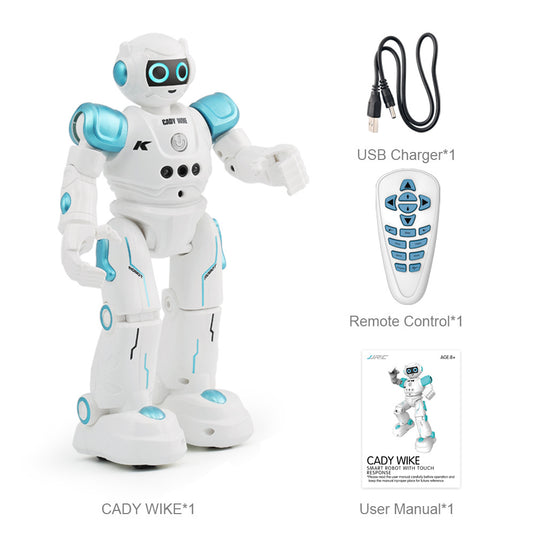 JJRC CADY WIKE Smart RC Robot for Kids, Gesture Sensing & Touch Control Remote Control Toy Robot with Patrol Movement, Singing & Dancing, Gift for Kid
