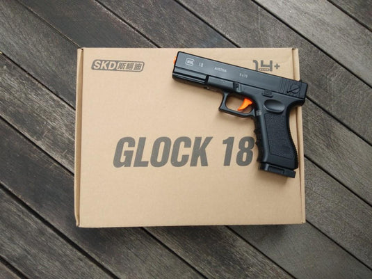 SKD Glock G18 Auto/Semi-Auto Gel ball Blaster Toy Gun