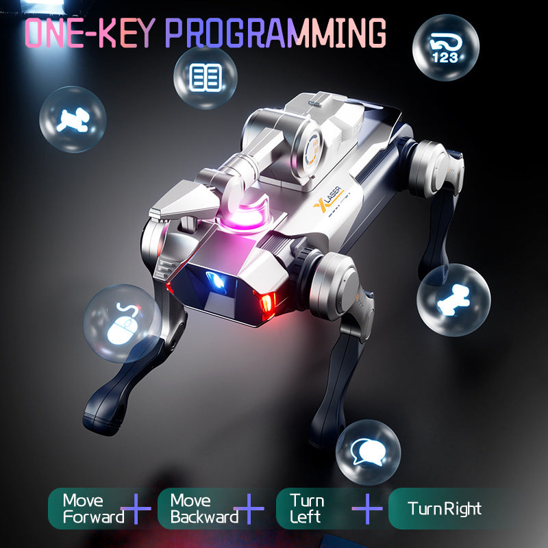 Load image into Gallery viewer, JJRC Smart RC Robot Dog, APP Controlled Programmable Robotic Mecha Toy with Water Bullet Launcher or Mechanical Arm, STEM Programming Gift for Kid
