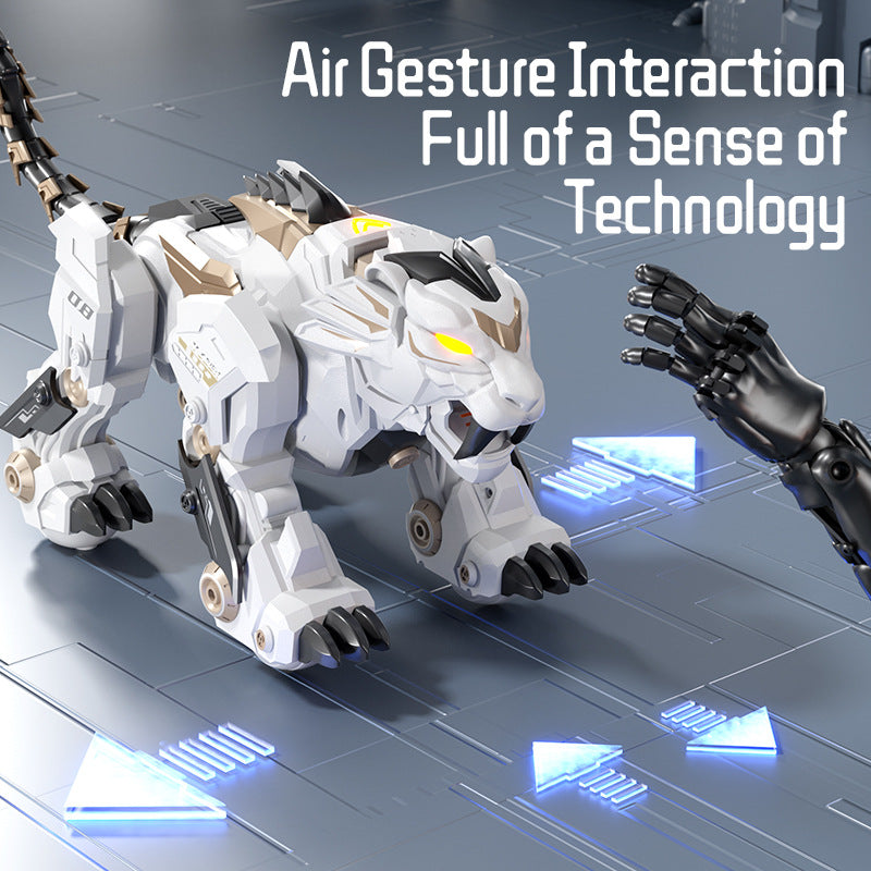 Load image into Gallery viewer, JJRC R38 Smart RC Mechanical Tiger Robot, Voice &amp; Gesture Control with Bionic Moves, Dancing, Music &amp; LED , Interactive STEM Gift for Kids
