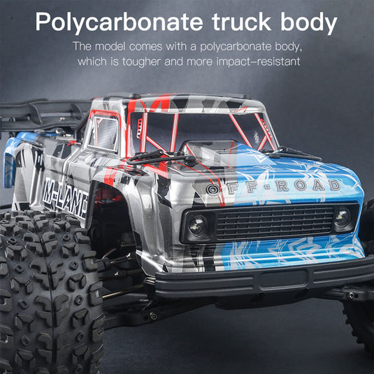 1:12 Bigfoot off-road Truck Metal gear Synchronous Control System Speed 60km/h, Splash-Proof 3800KV Brushless Motor , Metal Servo Four-Channel Gun Control