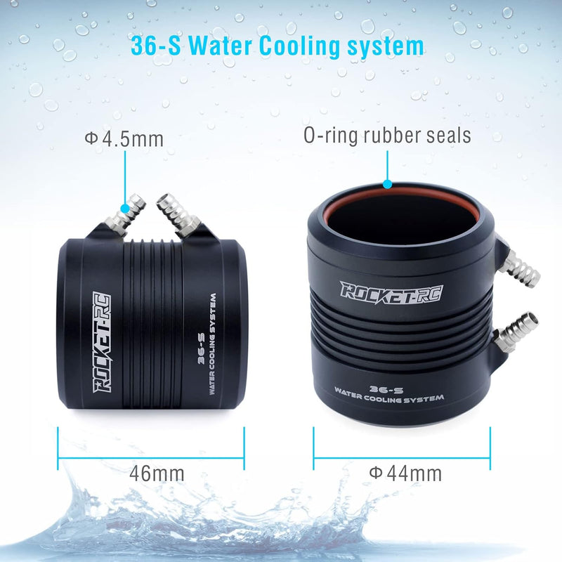 Load image into Gallery viewer, 3680 880KV Brushless RC Boat Motor Hobby Brushless Motor 4Pole Design Replacement Boat Parts (880kv)
