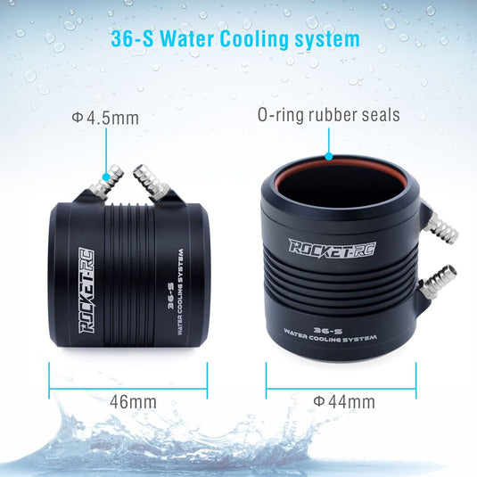 3680 880KV Brushless RC Boat Motor Hobby Brushless Motor 4Pole Design Replacement Boat Parts (880kv)
