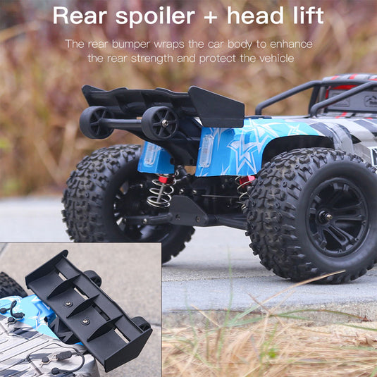 1:12 Bigfoot off-road Truck Metal gear Synchronous Control System Speed 60km/h, Splash-Proof 3800KV Brushless Motor , Metal Servo Four-Channel Gun Control