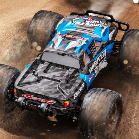 1:18 Full Scale High Speed 4WD GT Control System, Speed 80 km/h,Splash Proof 3670-2500KV Brushless Motor, JX torque Metal Servo
