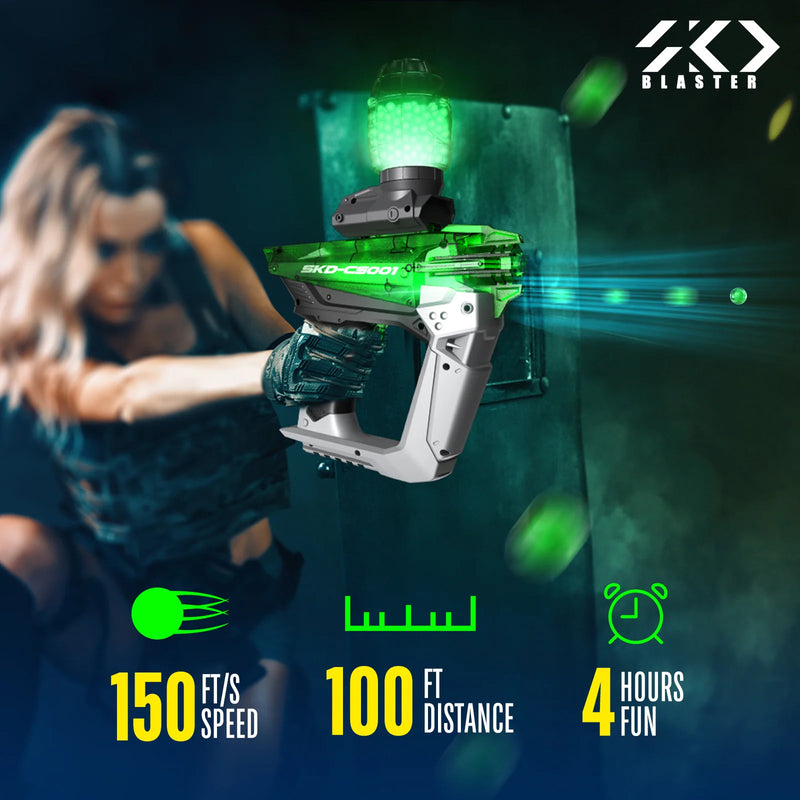 Load image into Gallery viewer, SKD CS001S Luminous Gel Ball Blaster with 5000PCS Water Gel Beads and 1000PCS Water Luminous Beads
