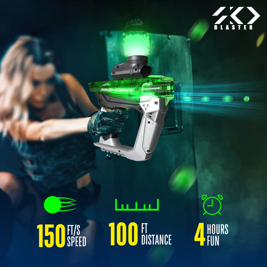 SKD CS001S Luminous Gel Ball Blaster with 5000PCS Water Gel Beads and 1000PCS Water Luminous Beads