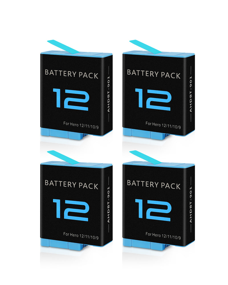 Load image into Gallery viewer, GoPro Hero 12 Battery 1800mAh 3.85V Replacement Camera Battery , Compatible with Hero 12/ Hero 11/ Hero 10/ Hero 9 Camera Accessories

