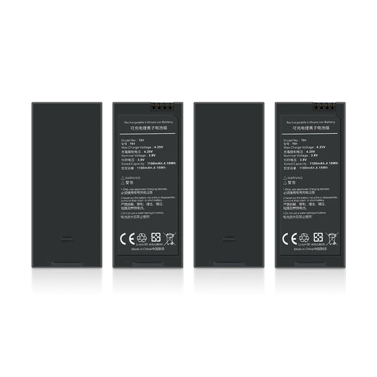 Tello Intelligent Flight Battery 3.8V 1100mAh High Voltage Replacement Battery Compatible with DJI DJI Ryze Tello/Tello EDU RC Quadcopter Drone, Up to 13 Mins Flight Time