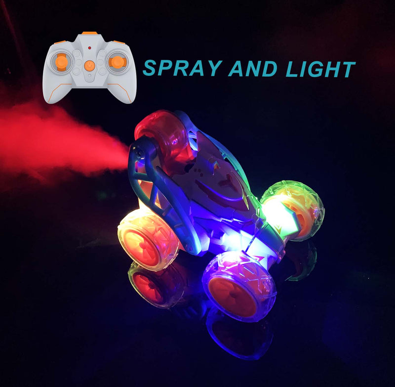 Load image into Gallery viewer, RC Stunt Car with Spray and Light Dynamic Music
