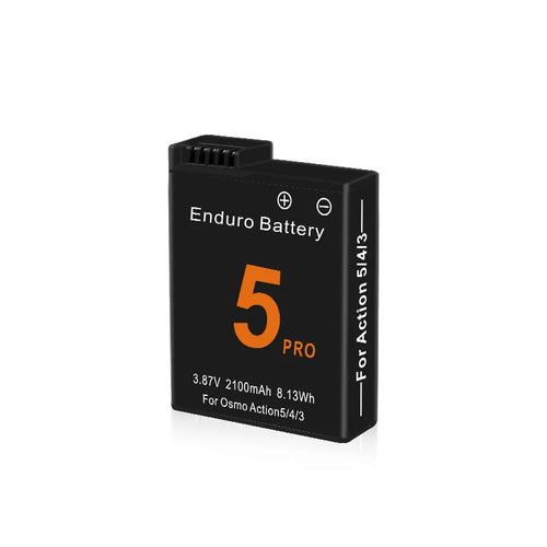 3.87V Osmo Action 5 Pro Battery 2100mAh Replacement Battery  Compatible with DJI Osmo Action 3/4/5 Pro Camera Batteries Accessories ,1pcs