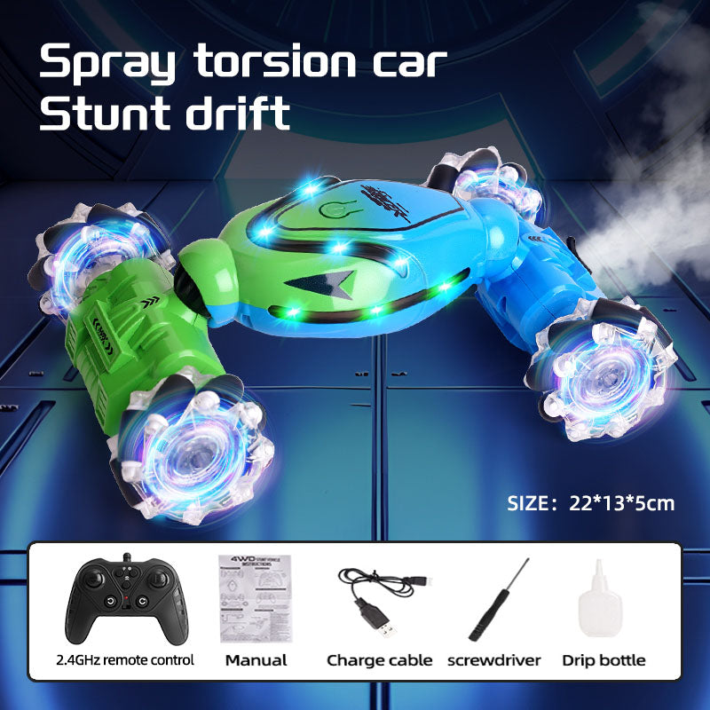 Load image into Gallery viewer, URGENEX RC Car Toys for Boys Girls 6-12, RC Stunt Car 2.4Ghz 4WD Remote Control Car with Lights Music Double Sided Flip 360° Rotate Off-Road, Birthday Xmas Gifts for Kids
