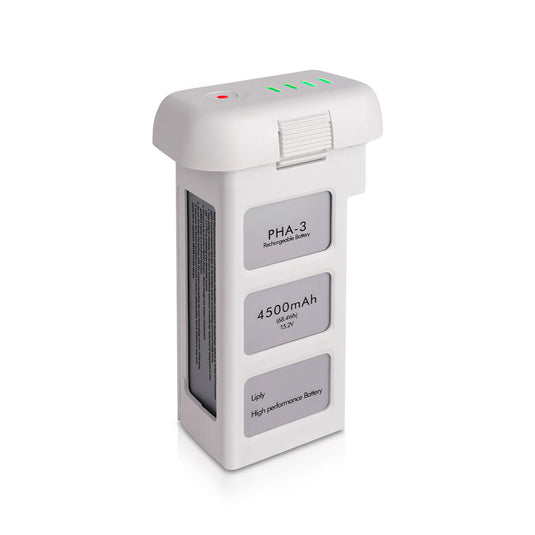 Phantom 3 Intelligent Flight Battery 15.2V 4500mAh High Capacity Replacement Battery Compatible with DJI Phantom 3 Standard/ 3 Pro/ 3 SE/ 3 4K/ 3 Advanced Drone, Up to 25Mins Max Flight Time