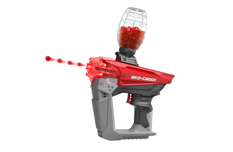 Load image into Gallery viewer, SKD CS001 Electric Water Ball Blaster Gel Splatball Electric Splatter Shooting Orbeez Toy Gun with 5000 Water Gel Beads ( Bule / Red )
