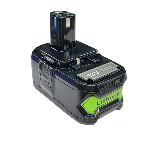 18V 6.0 AH  High Capacity Replacement Battery for Ryobi P102 P103 P104 P105 P107 P108 P109 P122 for Ryobi ONE+ 18-Volt Tools Battery  1Pack (Green)